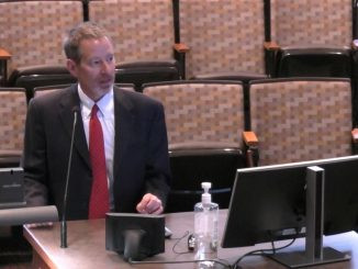 Dr. Charles Benight present the GRIT initiative to El Paso County commissioners