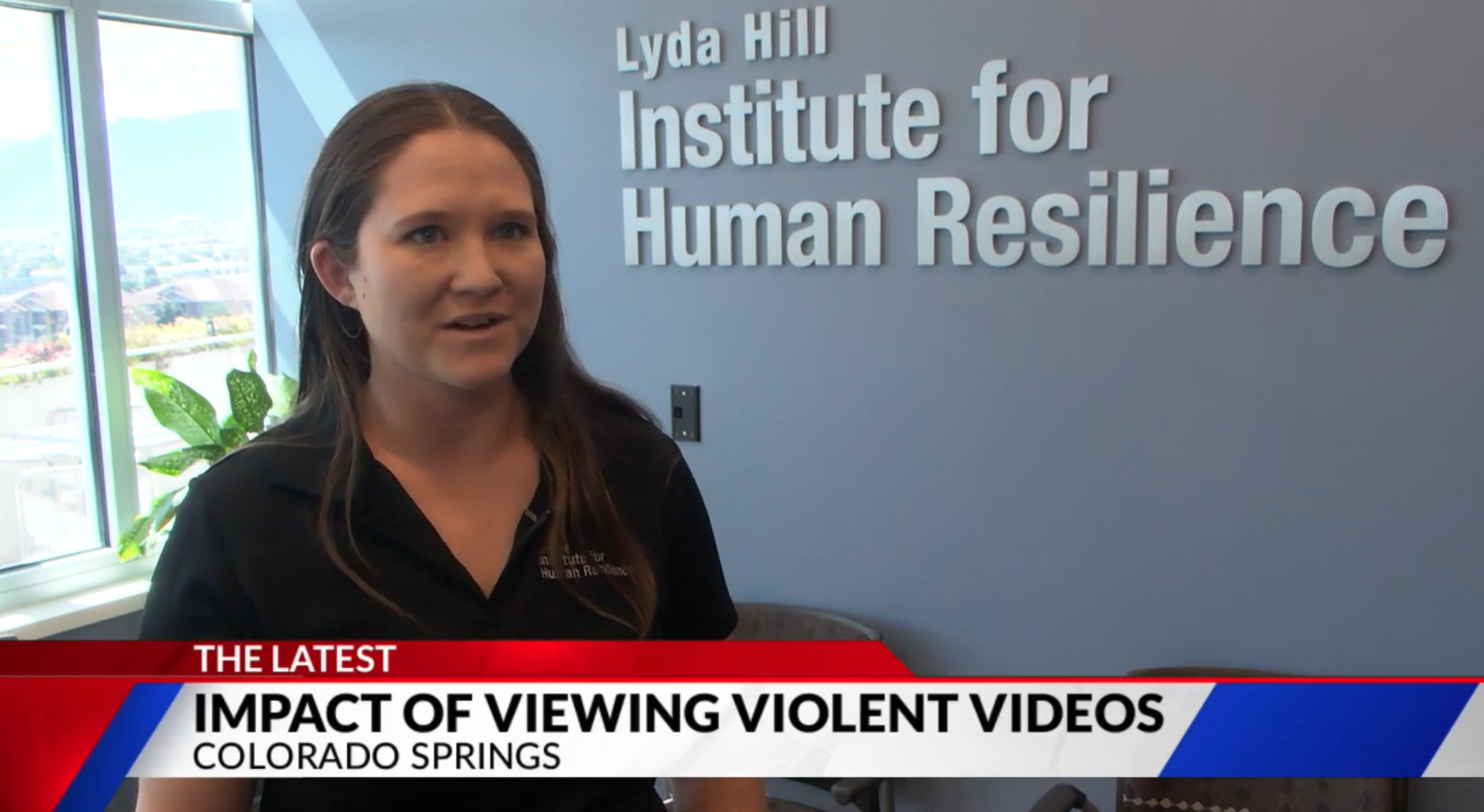 Screenshot of Nicole Weis being interviewed