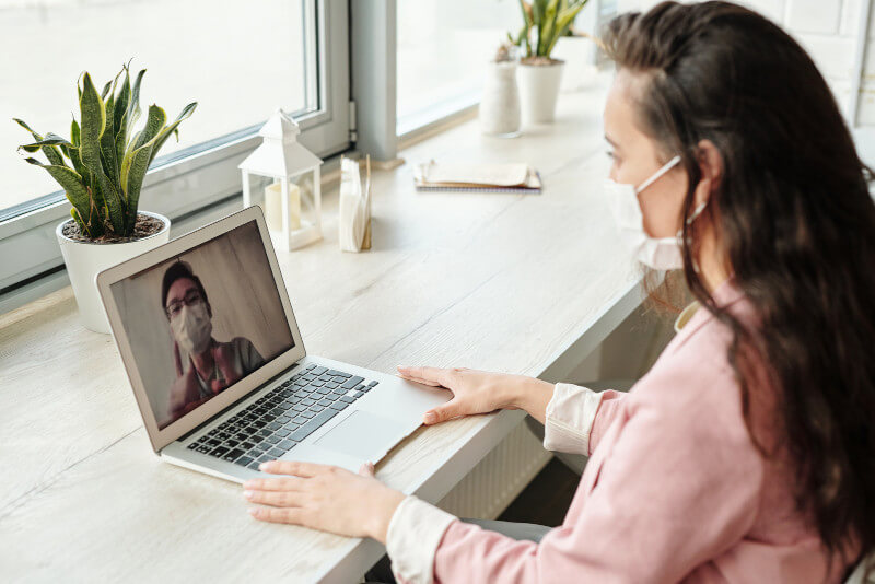 photo of a telehealth session