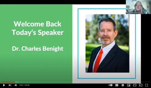 Screenshot of Benight Presentation on Hurricanes and Trauma Psychology 