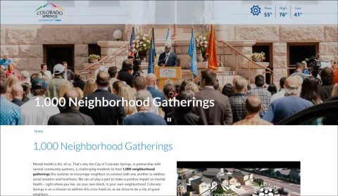 Mayor Speaking to Public