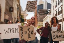 Women protesting