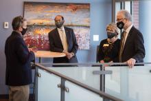CU President Mark Kennedy Visits Lyda Hill Institute for Human Resilience